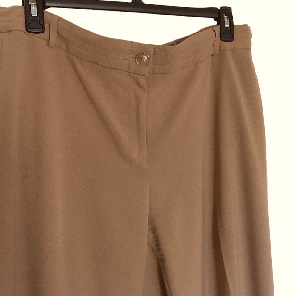 Counterparts pants/trousers , stitched “layered”’waist band, taupe/beige color